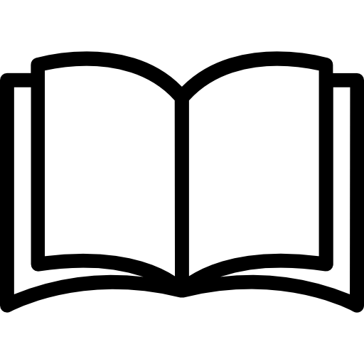 Open book icon, symbolizing learning and personal development
